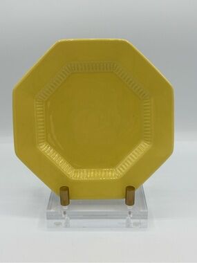 Vintage Independence Ironstone Yellow Octagon Bread Plates Set of 4 Japan 6.5”